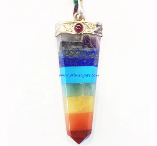 7ChakraBondedFlatChakra-Pendant