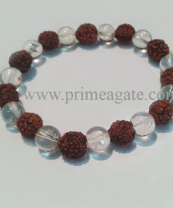 Rudraksha-CrystalBead-Bracelet