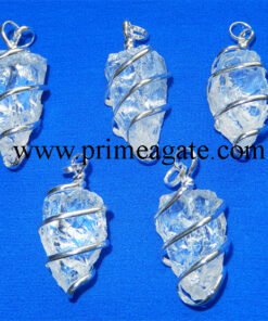 Crystal-Quartz-Natural-Point-Wrapped-Pendants