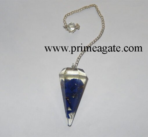 Orgone-Lapis-Lazuli-Facetted-Pendulum