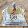 Selenite-Orgone-Pyramid-With-Amethyst-Charge-Point