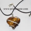 Tiger-Eye-Heart-Shape-Wrapped-Pendant-With-Black-Cord
