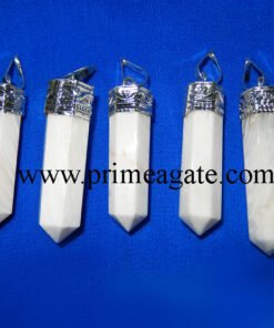 Scolecite-Cap-Pencil-Pendants