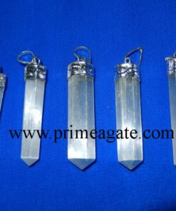 Selenite-Cap-Pencil-Pendants