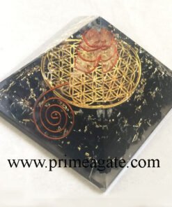 Black-Tourmaline-Orgone-Metal-Flower-Of-Life-Pyramid-&-Charge-Crystal-Point
