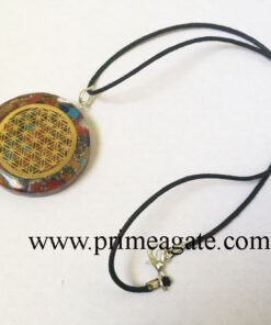 Mic-Chakra-Stones-Metal-Flower-Of-Life-Orgone-Pendant