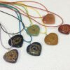Chakra-Heart-Engraved-Set-With-Colorful-Cords - Copy
